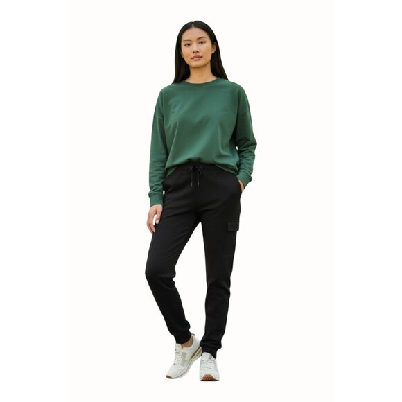 32 Degrees Pants - 32 Degrees Womens Cargo Joggers Black XL Relaxed Fit Stretch Sweatpants New NWT